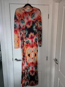 Asos abito lungo multicolore occasione taglia media - Foto 1 di 5
