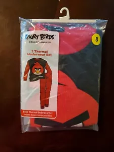BOYS ANGRY BIRDS THERMAL UNDERWEAR SET NEW IN PACKAGE Size 8 - Picture 1 of 3