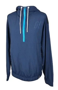 New Balance Lightweight Windbreaker Hoodie Men's Navy Blue Retro Size Small S - Picture 1 of 11