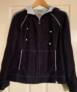 Tangerine Womens Jacket Size PXL Full Zip Hood Blue - Picture 1 of 3
