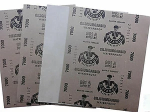 5 pcs Hi Quality Abrasive Paper Sandpaper 7000 Grit 9" x 11" Wet Dry Waterproof - Picture 1 of 5