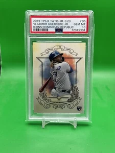 2019 Topps X Tatis Jr. Icons Dominican Republic Vladimir Guerrero Jr. RC PSA 10 - Picture 1 of 2
