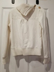 Ladies Old Navy Ivory Sweatshirt Top. Sz S - Picture 1 of 10