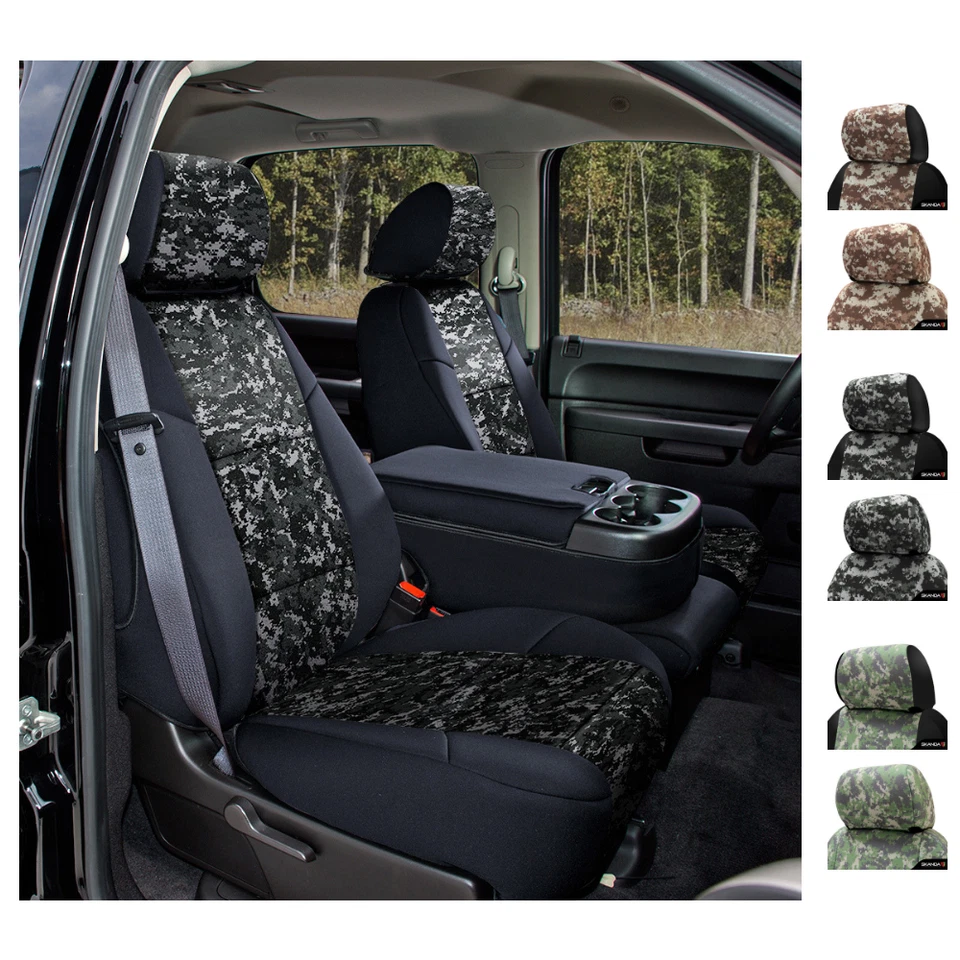 Fundas de asiento digitales militares camufladas para Hummer H3 ajuste personalizado Foto 1 de 1