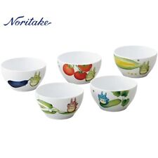 Noritake My Neighbor Totoro Bowl Set of 5 Φ4.3 x H2.3in Porcelain JAPAN NEW