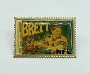 Green Bay Packers Player Photo Pin # 4 Brett Favre Quarterback QB Postage Stamp - Picture 1 of 4