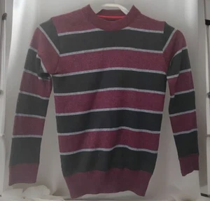 FAZE 1| SIZE 6 BOYS SWEATER |PULLOVER KNITS CHRISMAST TRIPED - Picture 1 of 10