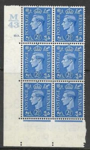 2½d Light Blue Cylinder Control M43 110 Dot perf 5(E/I) UNMOUNTED MINT - Picture 1 of 1