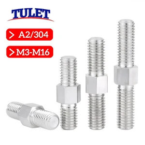 M3-M16 Stainless Steel Left & Right Hand Double Threaded End Stud Bolt Screw Rod - Picture 1 of 73