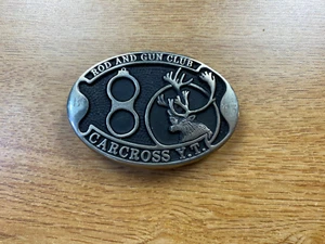 Carcross Yukon Territory Gun Club Belt Buckle - Photo 1/3