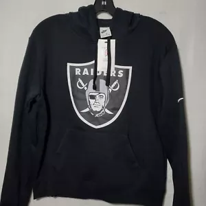 Las Vegas Raiders Sweatshirt Youth's Medium Long Sleeve Black Hoodie NWT - Picture 1 of 11