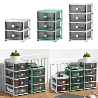 2/3/4 Tier Corner Cabinet Drawers Bathroom Storage Unit Bedside Narrow Furniture