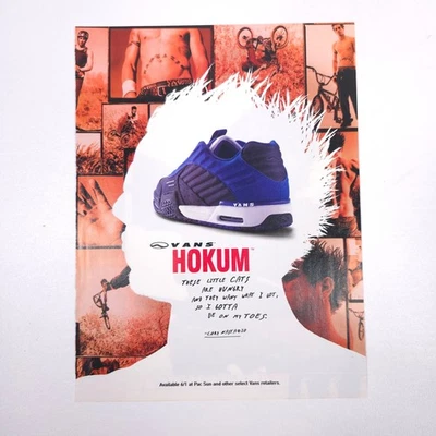 Tênis vintage Vans Hokum estampa anúncio Cory Nastazio BMX esportes radicais publicidade - Imagem 1 de 4