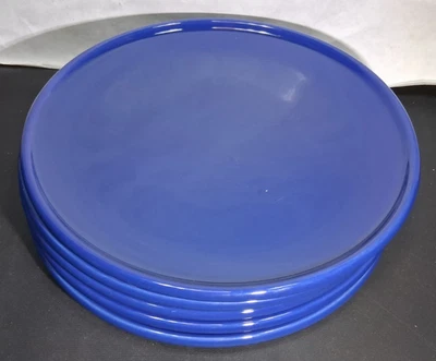 5 Waechtersbach Blue Ceramic 10” Wide Dinner Plates Made in Spain - Image 1 of 4