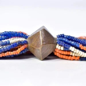 Alte Naga Halskette vor 1860 Perlen Indien - Bild 1 von 14