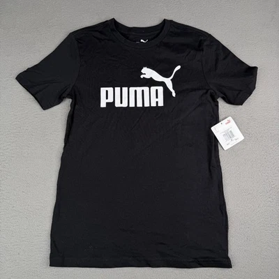 Puma Shirt Mens Small Black No 1 Logo Pack Cotton Jersey SS Tee Graphic Crewneck - Image 1 of 4