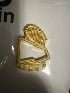 World Champs MLB Hat Pin – Fits New Era Fitteds – Gold Style - Picture 1 of 4
