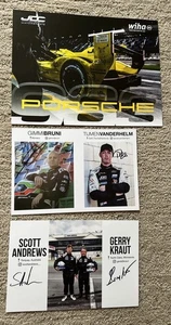 2025 IMSA JDC MILLER PORSCHE #85 Road America 3 CARD SET GTP & LMP2 Signed - Picture 1 of 7