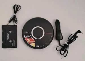 Walkman CD listo para automóvil Sony con cable de alimentación para automóvil y adaptador de casete D-EJ017CK  - Imagen 1 de 6