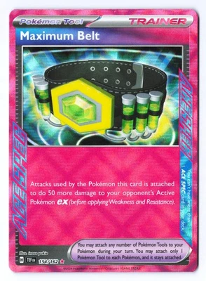 Maximum Belt 154/162 - SV05: Temporal Forces ACE SPEC Rare Holo NM - Image 1 of 2
