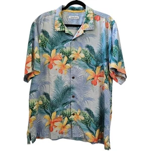 Tommy Bahama Shirt Men's XL Shadows In Paradise IslandZone Camp Tropical Coastal - Picture 1 of 13