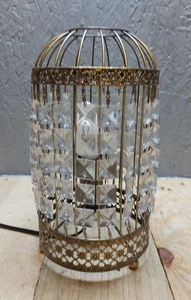 Vintage Tischlampe Vogelkäfig Stil Tisch Nachttischlampe Leuchte - Bild 1 von 8