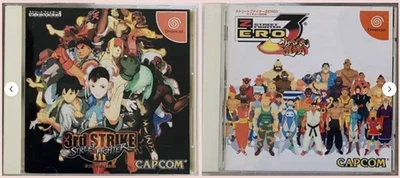 Street Fighter 3 3rd Strike Street Fighter Zero 3 2 set of games Dreamcast DC - Image 1 of 4