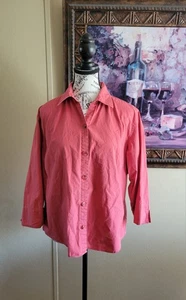 Columbia Sportswear Damen rosa 3/4 Arm Kragen Knopfleiste Shirt Größe XL  - Bild 1 von 12