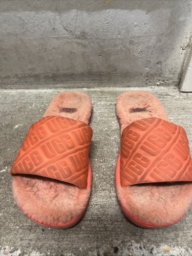 Sandalo UGG Fluff Slide taglia 3 arancione