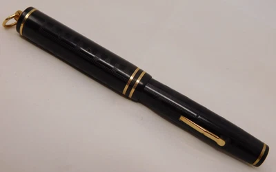 Pluma Estilográfica De Colección 4.25" Wahl BCHR Anillo Superior Patrón Llave Griega 14k Nuevo en Caja Palanca Relleno Foto 1 de 4