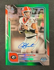 Gunner Stockton 2025 Bowman U Chrome Auto BCA-GS 1st Green Refractor 07/99 - Bild 1 von 2