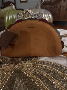 RARE Hide And Drink Leather Pouch Wallet Clutch Taco 100% Full Grain Leather - Picture 1 of 15