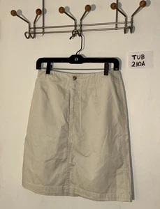 Falda de algodón beige para mujer Talbots talla 8  - Imagen 1 de 5
