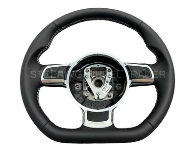 AUDI A3 S3 R3 8P A4 S4 RS4 B6 B7 A6 S6 RS6 C6 S-LINE Flat Bottom Steering Wheel - Image 1 of 4