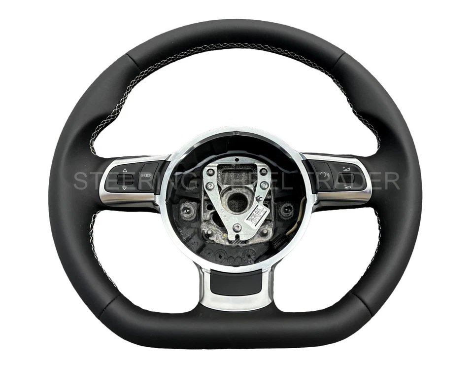 AUDI A3 S3 R3 8P A4 S4 RS4 B6 B7 A6 S6 RS6 C6 S-LINE Flat Bottom Steering Wheel - Image 1 of 4
