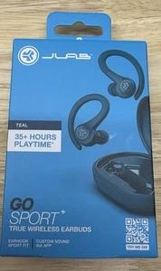 JLab Go Air Sport True Wireless Bluetooth Headphones - Teal Blue - Picture 1 of 3
