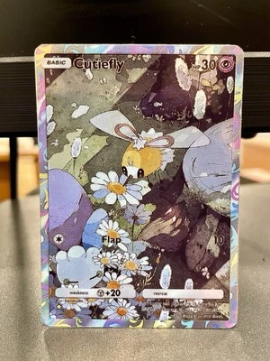 Fan Art Pokemon TCG Pocket Cutiefly Holo Illustration Rare | Celestial Guardians - Image 1 of 2