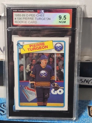 88-89 O-Pee-Chee Pierre Turgeon Rookie 🚨🚨🚨 KSA 9.5 Near Gem Mint - Image 1 of 2