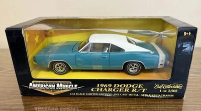 Ertl American Muscle 1969 Dodge Charger R/T in Turqouise - Image 1 of 4