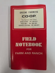 Field Notebook For Farm And Ranch CO-OP Vintage 1979 Unused Greene County TN - Picture 1 of 12