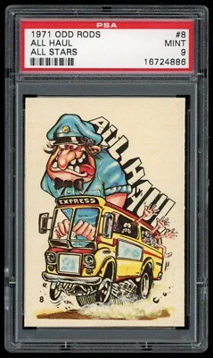 1971 Donruss Odd Rods Sticker #08 All Haul All Stars Series PSA 9 - Image 1 of 2