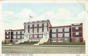 Postcard Forest High School Dallas Texas TX WB - Picture 1 of 2
