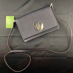 Kate Spade Purse Handbag Sally Newbury Lane Black Leather Crossbody Bag NWT NEW - Picture 1 of 8