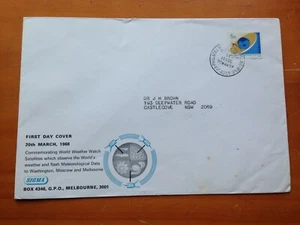 1968 AUSTRALIA WORLD WEATHER WATCH SATELLLITES BY LARGE SIGMA - Picture 1 of 4