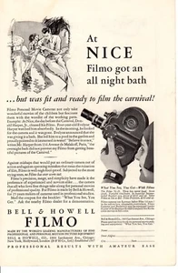 Anuncio vintage Impresión 1932 Cámara Filmo Bonito baño toda la noche Heinz anuncio de jugo de tomate - Imagen 1 de 2
