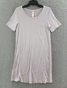 Hanro Sleepwear Bigshirt Pajama Women's XS Orchid Chest Pocket Short Sleeve