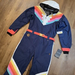 Tipsy Elves Ski Suit Snowsuit One Piece Snow Bib Santa Fe Shredder NWT Medium - Picture 1 of 19