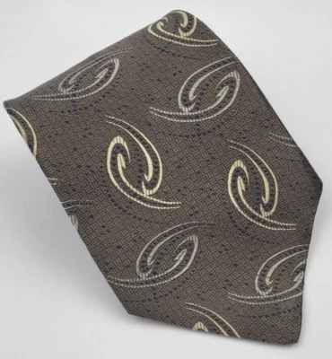 Corbata de seda Jones New York gris topo beige geométrica para hombre EE. UU. 58 x 3,7/8 Foto 1 de 4