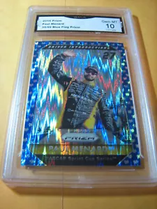 PAUL MENARD 2016 PRIZM RACING BLUE FLAG PRIZM # 35/99 GRADED 10 L@@@K - Picture 1 of 1