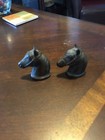 Vintage Metal Horse Head Salt and Pepper Shakers